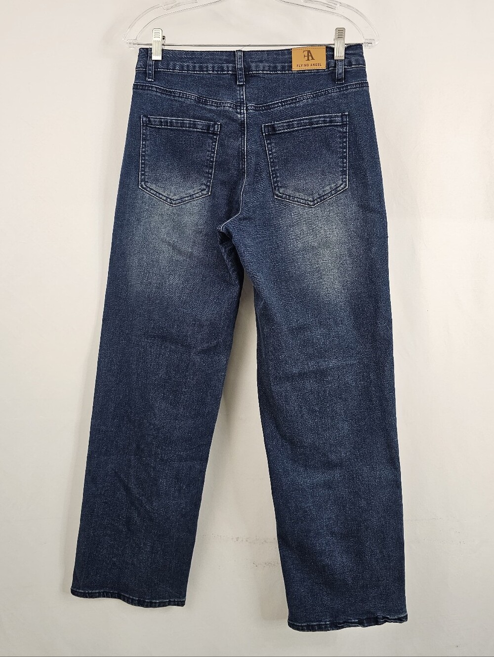 Flying Angel Heart Pocket High Rise Wide Leg Jeans, Sz 3/26 - Picture 3 of 12